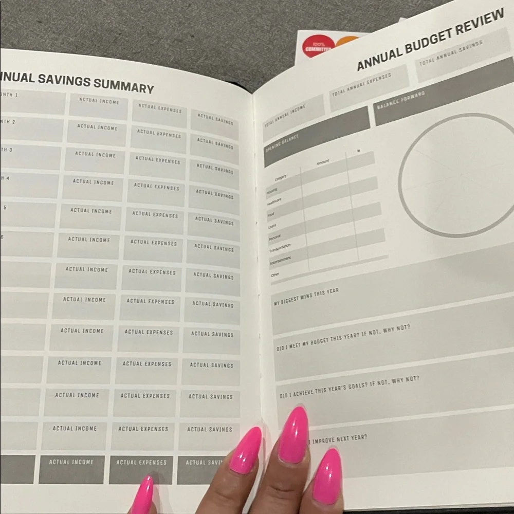 Productivity Store Black Budget Planner